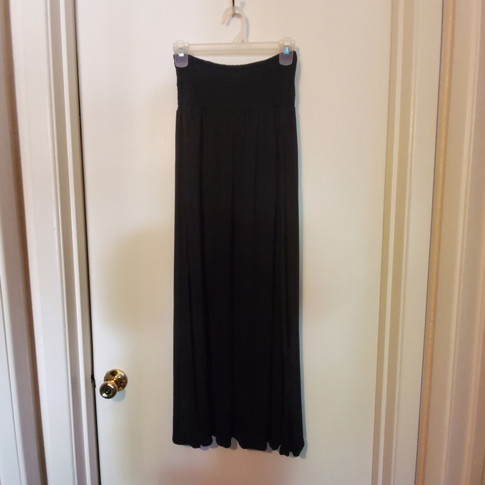 Black maxi skirt